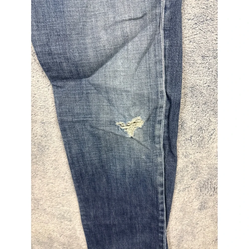 Levi's Mens 29x32 Blue 514 Slim Straight Denim Jeans Distressed Medium Wash 0514